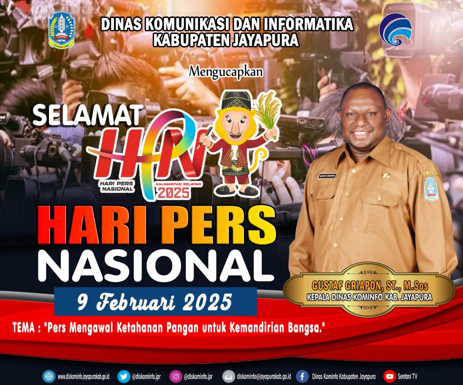 Momentum Hari Pers Nasional, HYU Minta Kadiskominfo Kabupaten Jayapura Perhatikan Kesejahtraan Wartawan