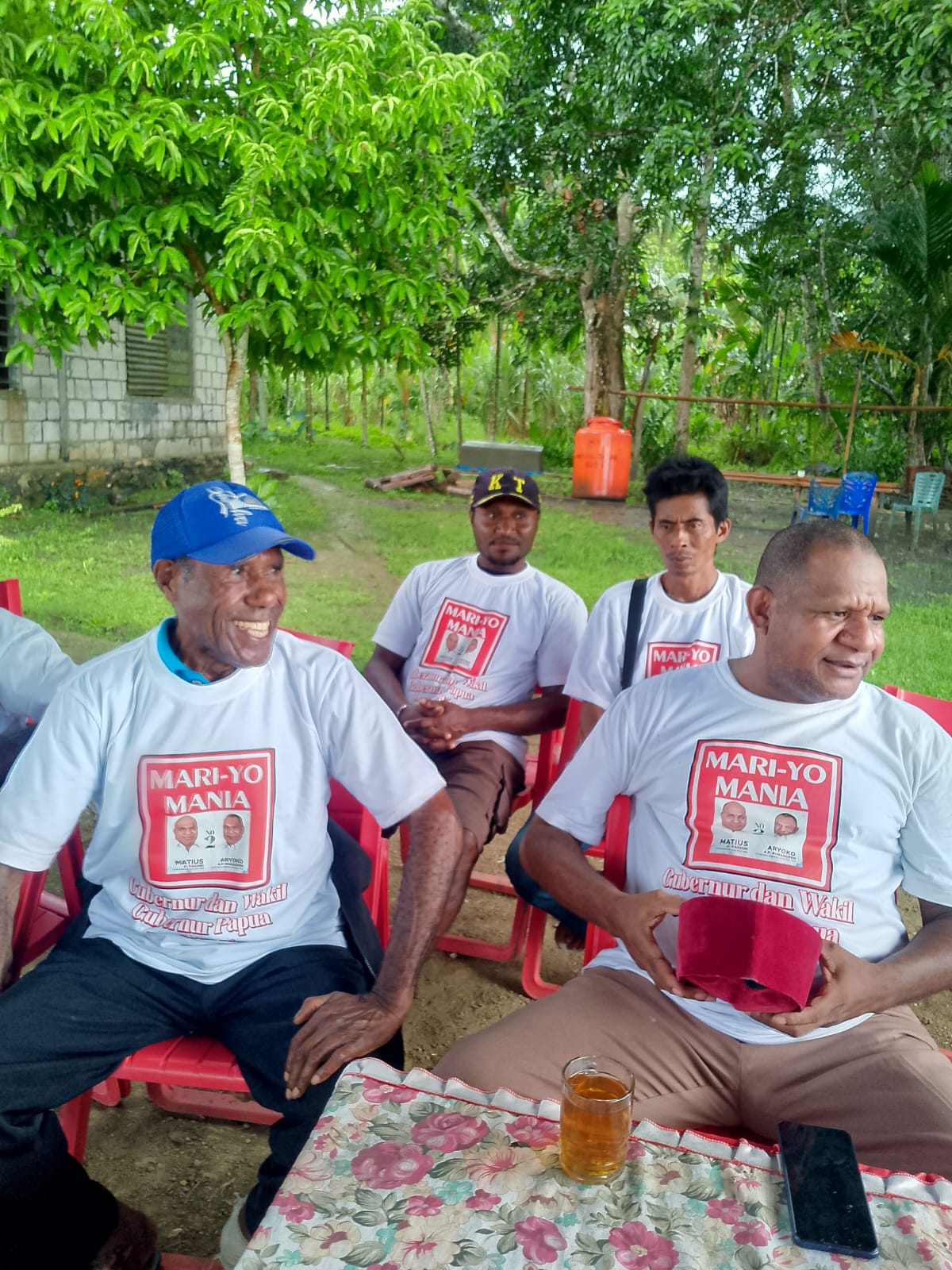Kunjungan Ketua Umum  Relawan MARI YO MANIA Hendrik Yance Udam Ke Lembah Girme Nawa, di  Sambut Hujan Berkat Dan Dukungan Masyarakat Adat