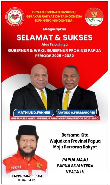 KPU Papua Sahkan MARI-YO Pemenang PSU, HYU: Tidak Ada Rekayasa, Suara Rakyat Menentukan
