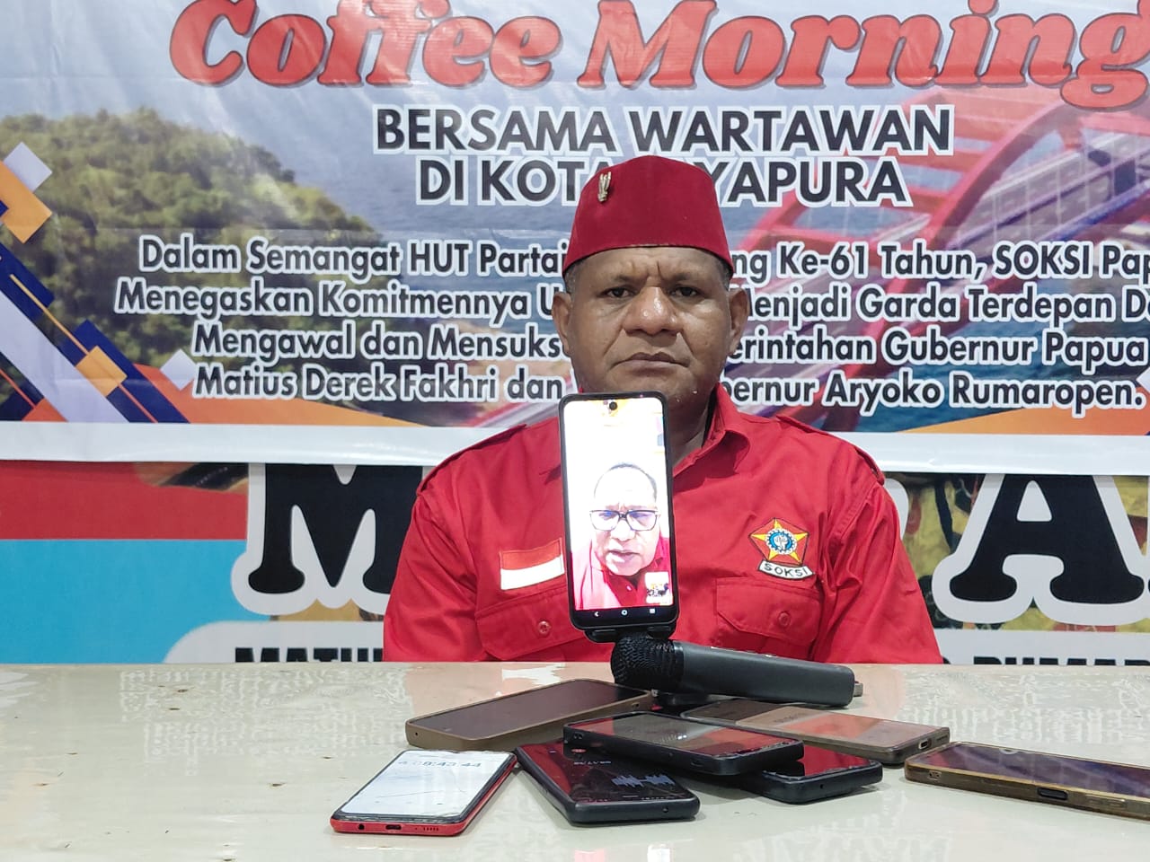 Sinergi SOKSI dan Pers Papua, HYU Dorong Konsolidasi Hingga ke Daerah untuk Menangkan Golkar di 2030